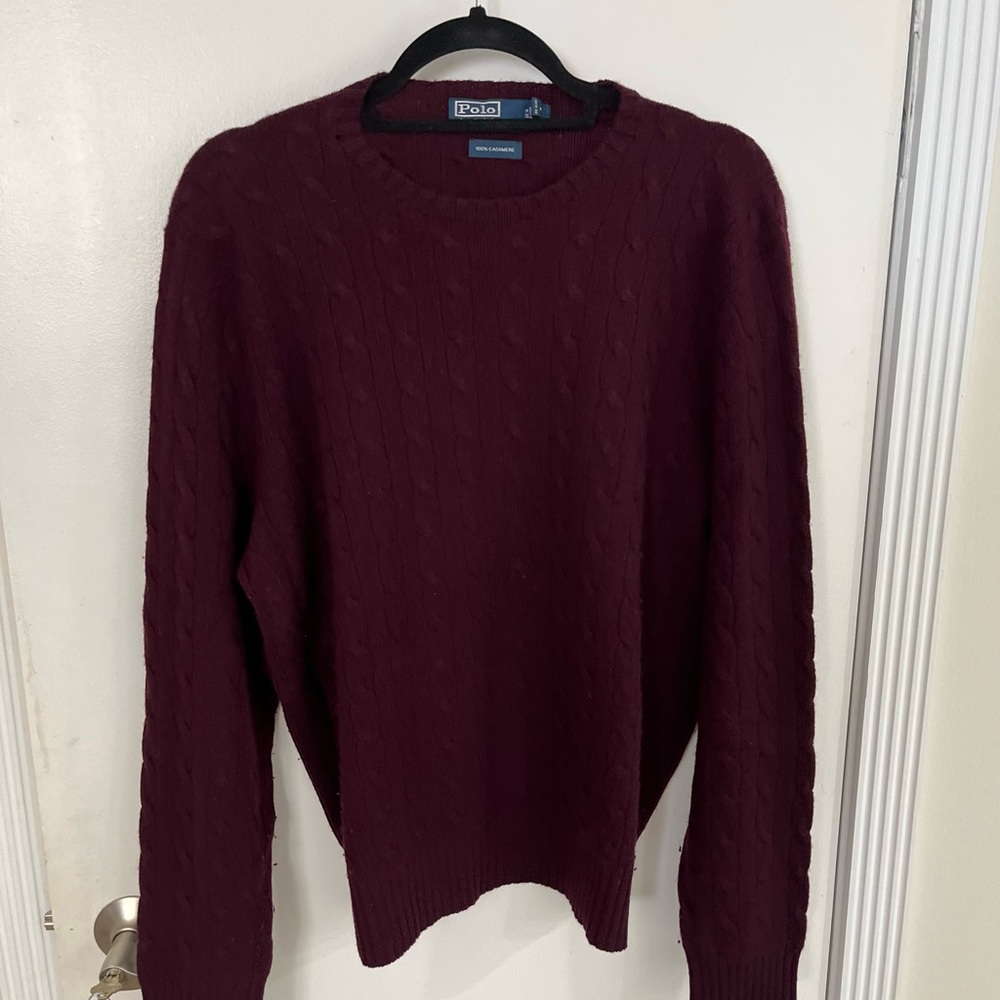 Ralph Lauren mens cashmere crew neck sweater